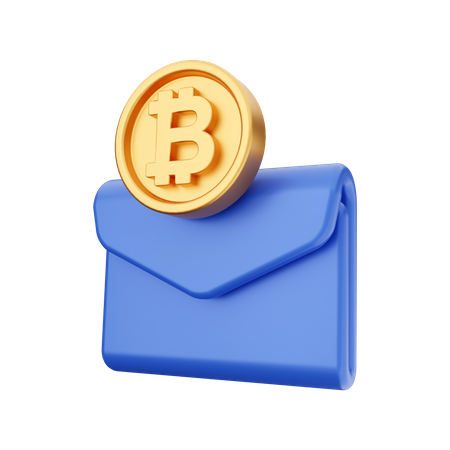 Blockchain Mail 3D Icon