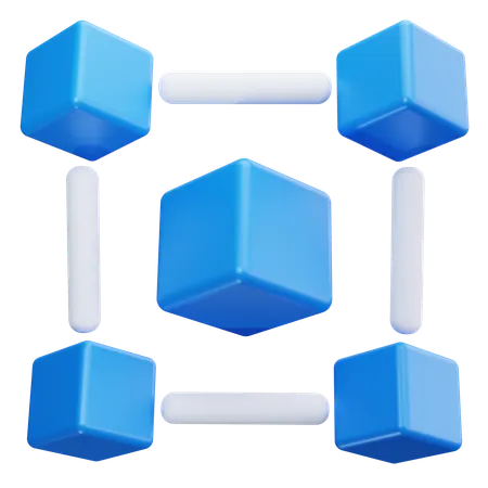 Blockchain Node  3D Icon