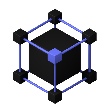 Blockchain Node  3D Icon