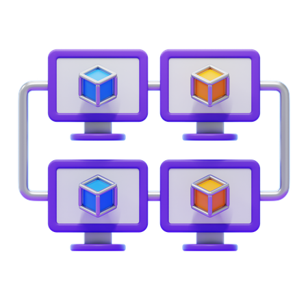 Blockchain Protocol  3D Icon