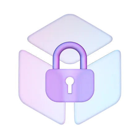 Blockchain Security  3D Icon