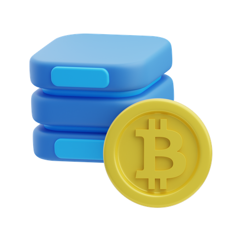 Blockchain Server  3D Icon