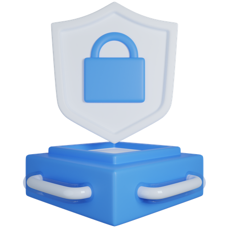 Blockchain-Sicherheit  3D Icon