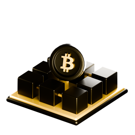 Blockchain System  3D Icon