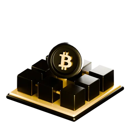 Blockchain System  3D Icon