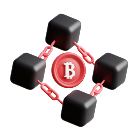 Blockchain Technology  3D Icon