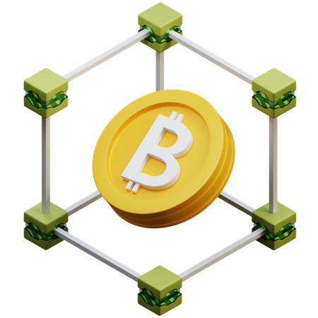 Blockchain Technology  3D Icon