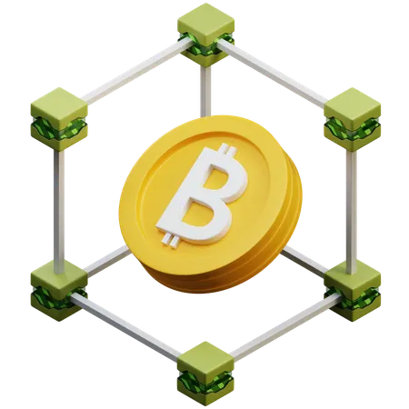 Blockchain Technology  3D Icon