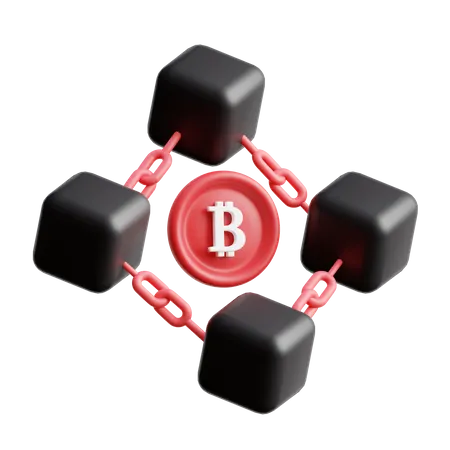 Blockchain Technology 3D Icon