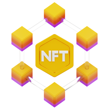 BlockchainNFT  3D Icon