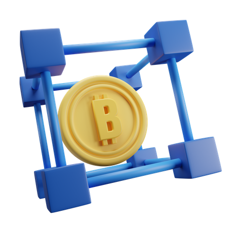 Blockchin  3D Icon