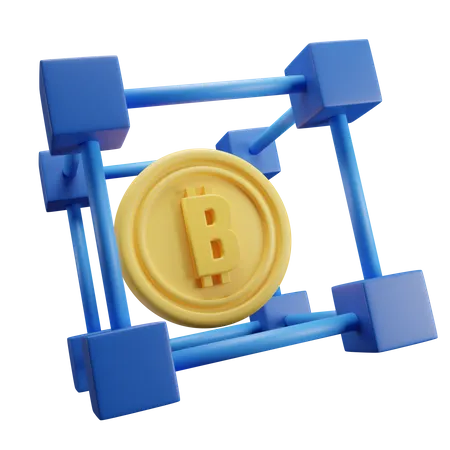 Blockchin  3D Icon
