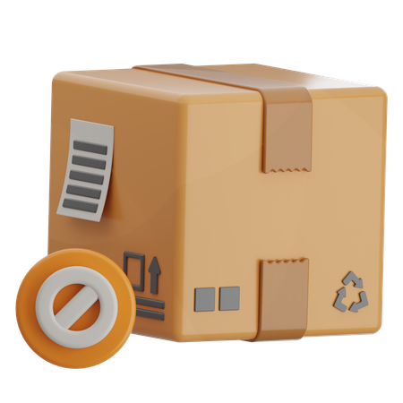 Blocked Box  3D Icon