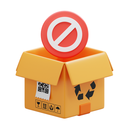 Blocked Box  3D Icon