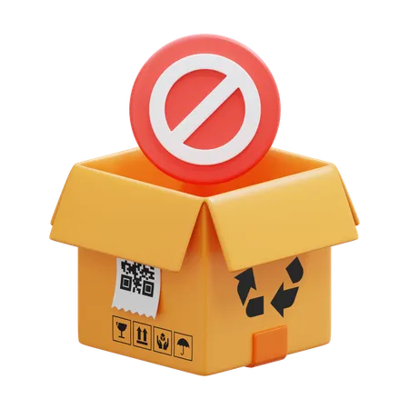 Blocked Box  3D Icon