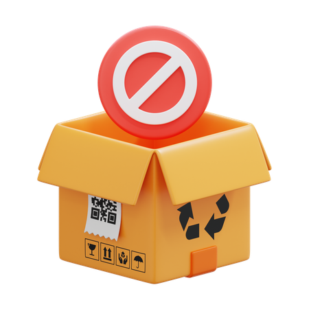 Blocked Box  3D Icon
