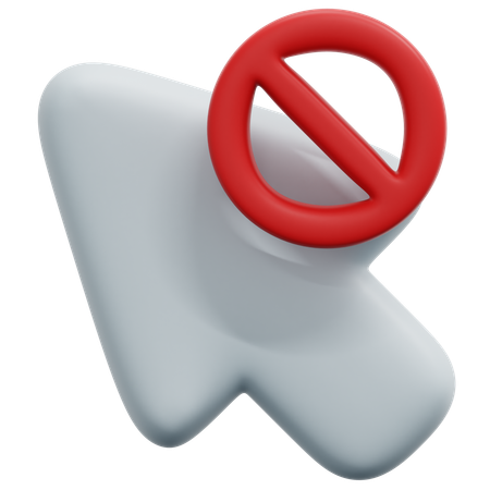 Blocked Cursor  3D Icon