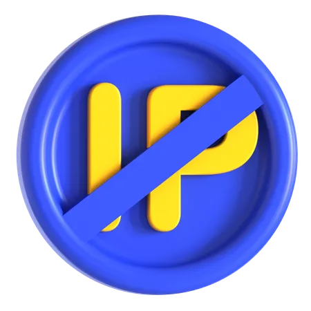 ブロックされたIP  3D Icon