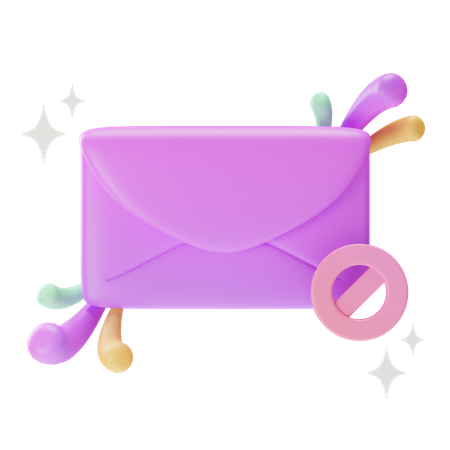 Blocked Mail  3D Icon