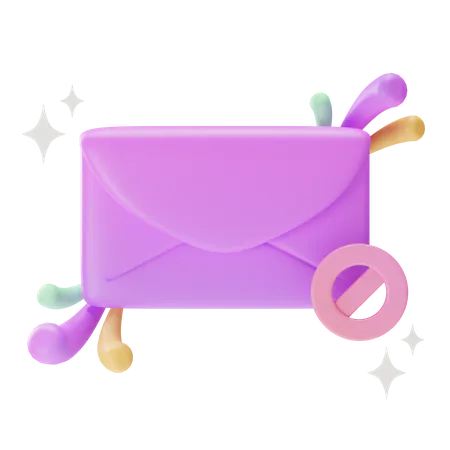 Blocked Mail  3D Icon