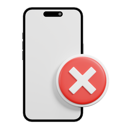 Blocked Phone  3D Icon