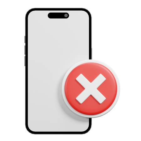 Blocked Phone  3D Icon