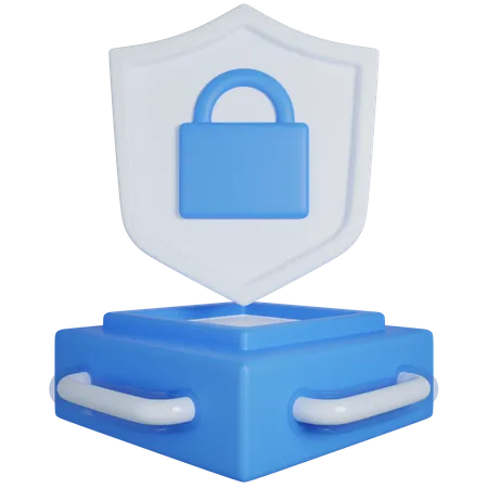 Blockhain Security  3D Icon