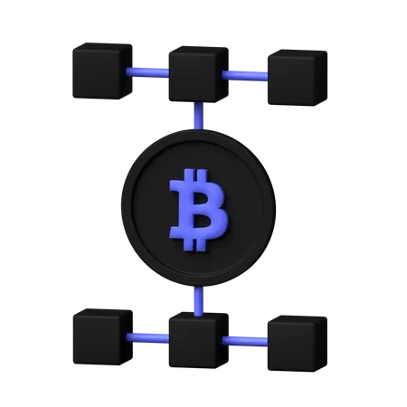 Blockchain completo  3D Icon