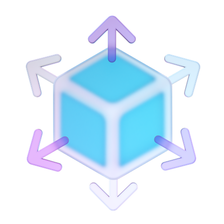 Blockmaßstab  3D Icon