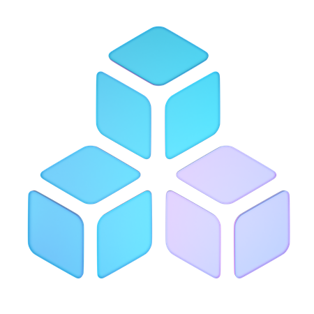 Blocks  3D Icon