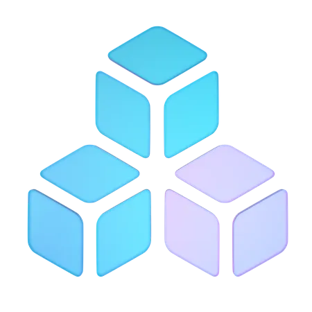 Blocks  3D Icon