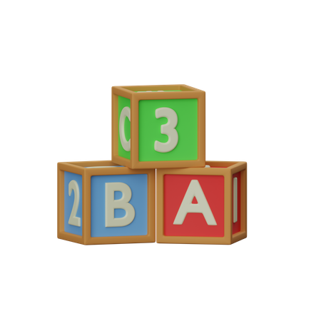 Blocks  3D Icon