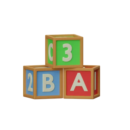 Blocks  3D Icon