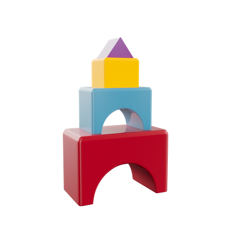 Blocks Toy  3D Icon