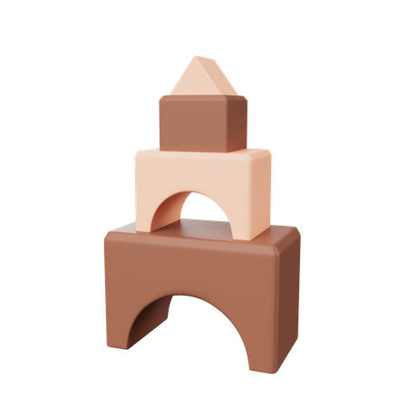 Blocks Toy  3D Icon