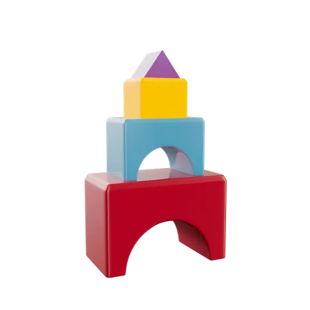 Blocks Toy  3D Icon