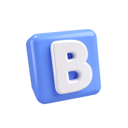 Bloco de alfabeto  3D Icon