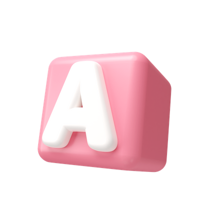 Bloco de alfabeto  3D Icon