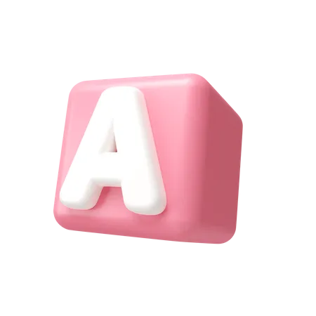 Bloco de alfabeto  3D Icon