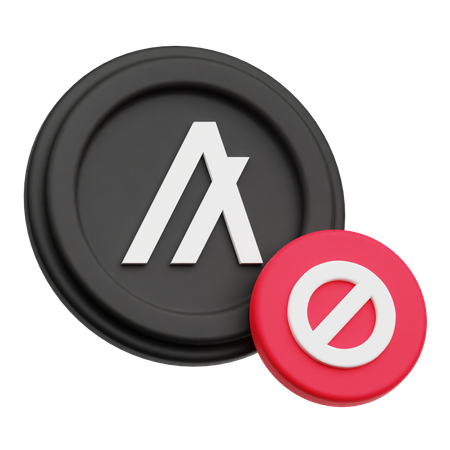Token de bloco algorand  3D Icon