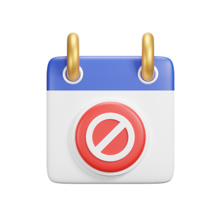 Bloquear calendário  3D Icon