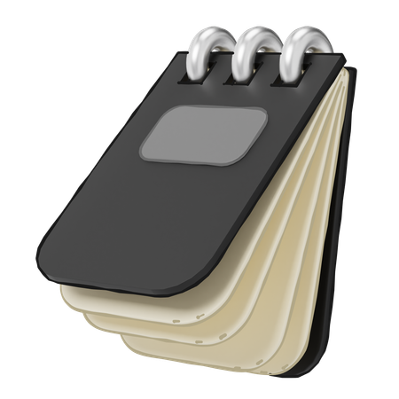 Bloco de anotações  3D Icon