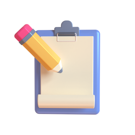 Bloco de anotações  3D Icon
