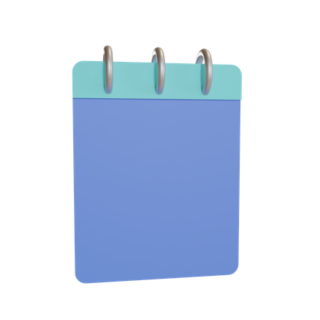 Bloco de anotações  3D Icon