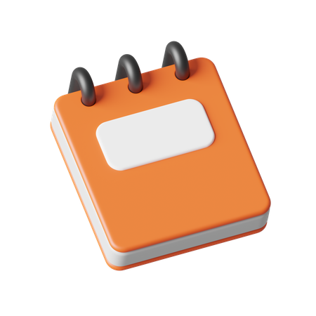 Bloco de anotações  3D Icon