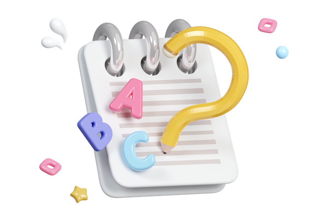 Bloco de anotações  3D Icon
