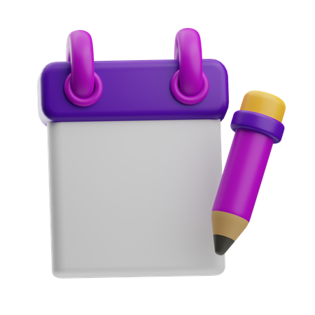 Bloco de anotações  3D Icon
