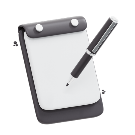 Bloco de anotações  3D Icon