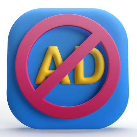 Bloco de anúncios  3D Icon