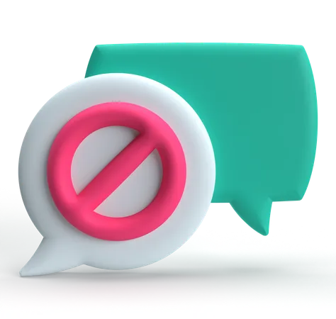 Bloco de bate-papo  3D Icon